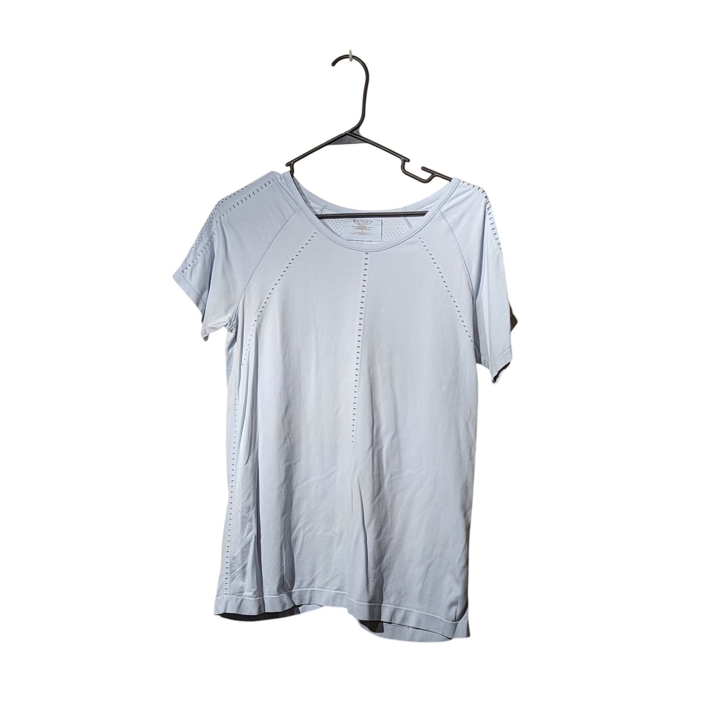 Athleta Light Blue Foothill Seamless Tee Womens Sz L