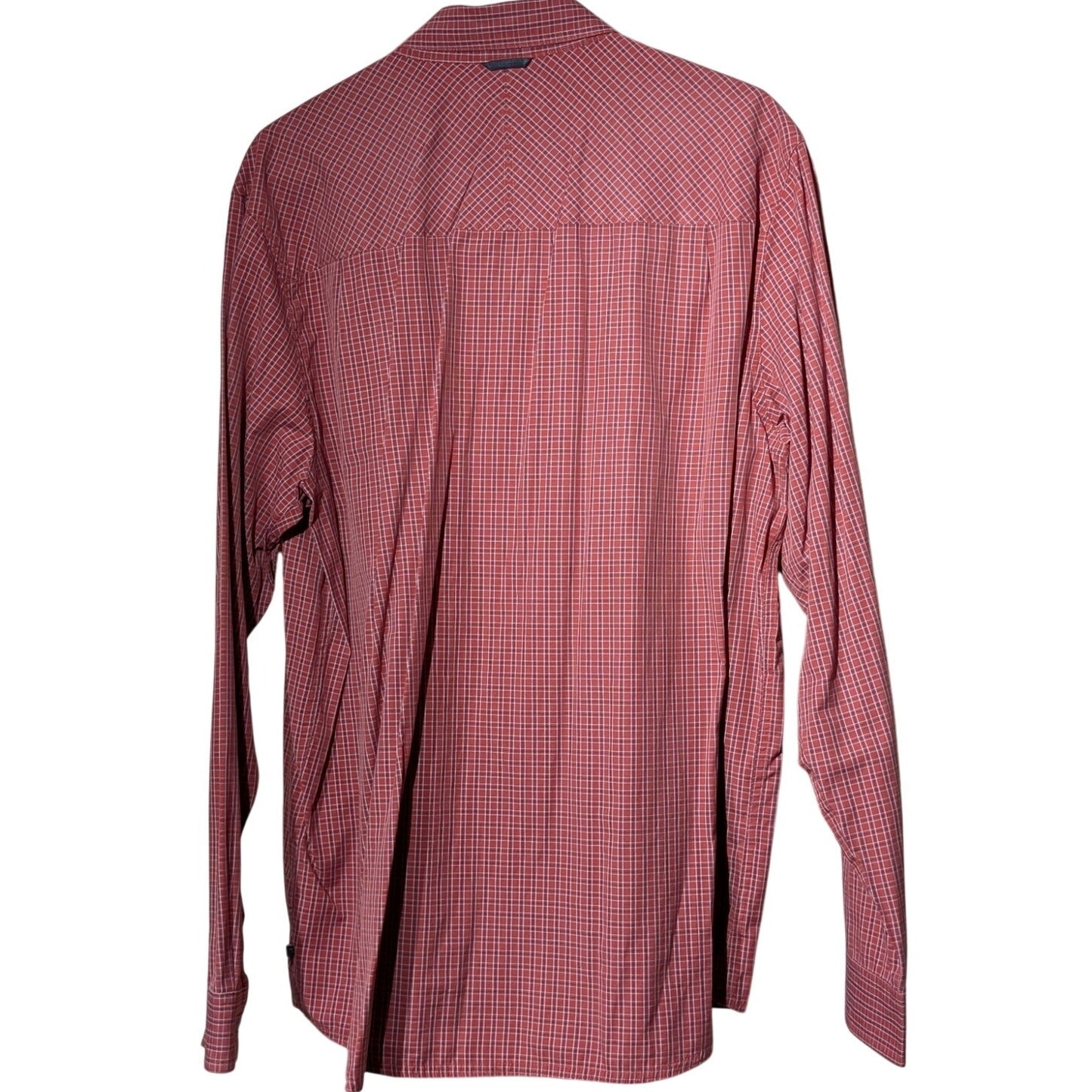 Toad & Co. Insect Shield Repellant Apparel Red Plaid Button Down Shirt Sz XL
