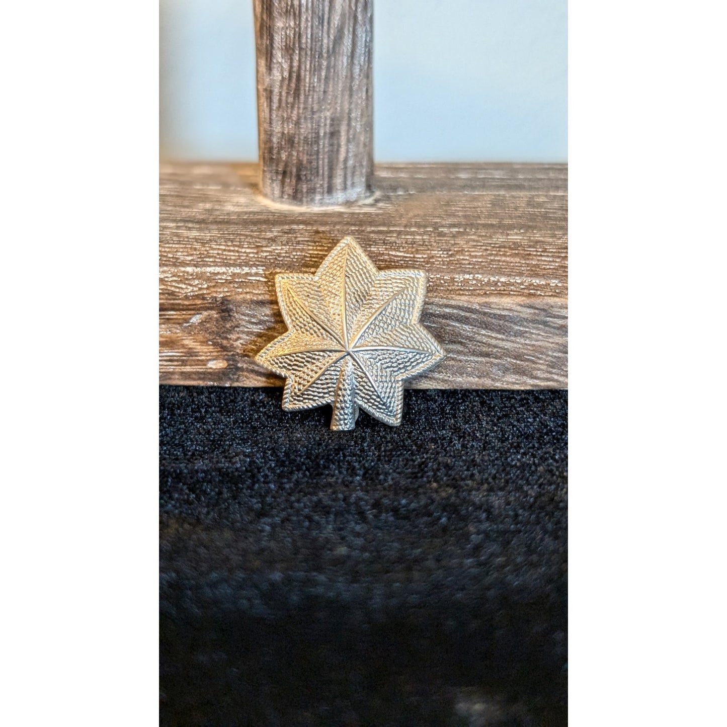 WW2 US Army Military Lt Lieutenant Colonel Sterling Collar Rank Insignia Pin