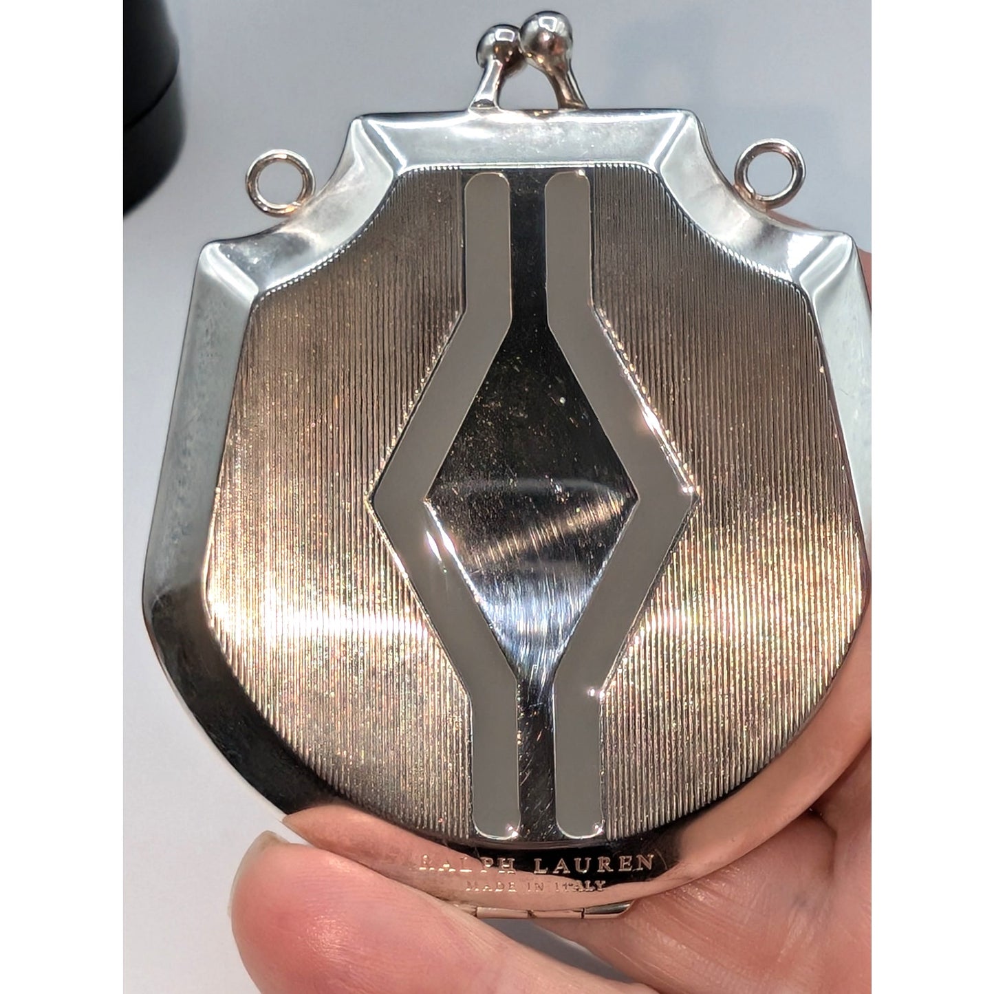 Ralph Lauren Collection Sterling Silver Art Deco Pocket Locket W/out Chain