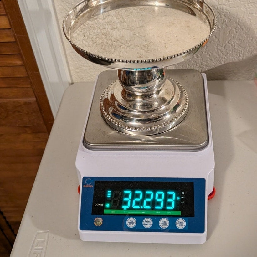 Vintage Bombay Silverplate Cake Stand (Without Glass Dome)