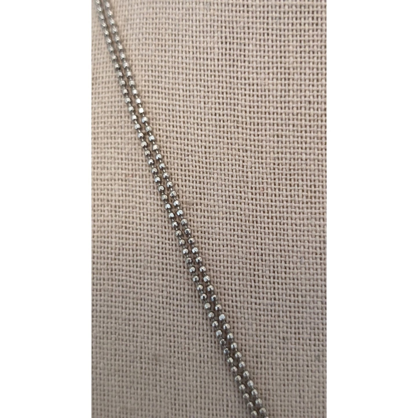 Kiam Family Double Silver Tone Beaded Chain Multi Crystal Star Dangle Necklace