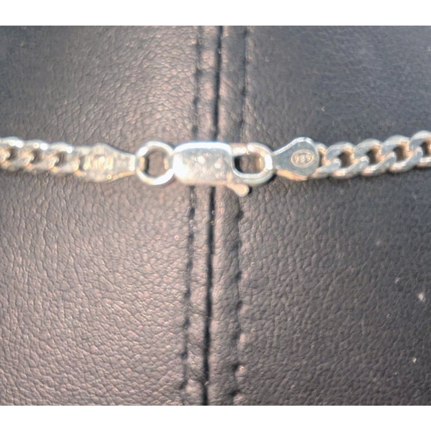 925 Sterling Silver Italy 20" Curb Link Chain Necklace