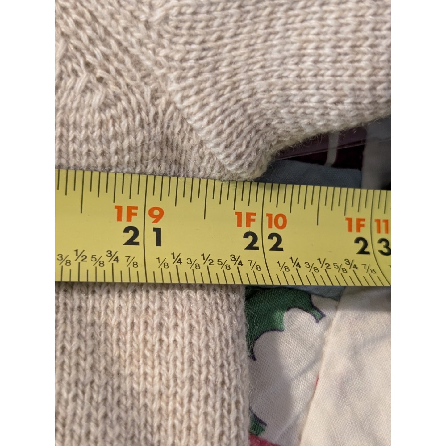 Talbot's Oatmeal Wool Blend Pocket Open Front Sweater Blazer Womens Sz S