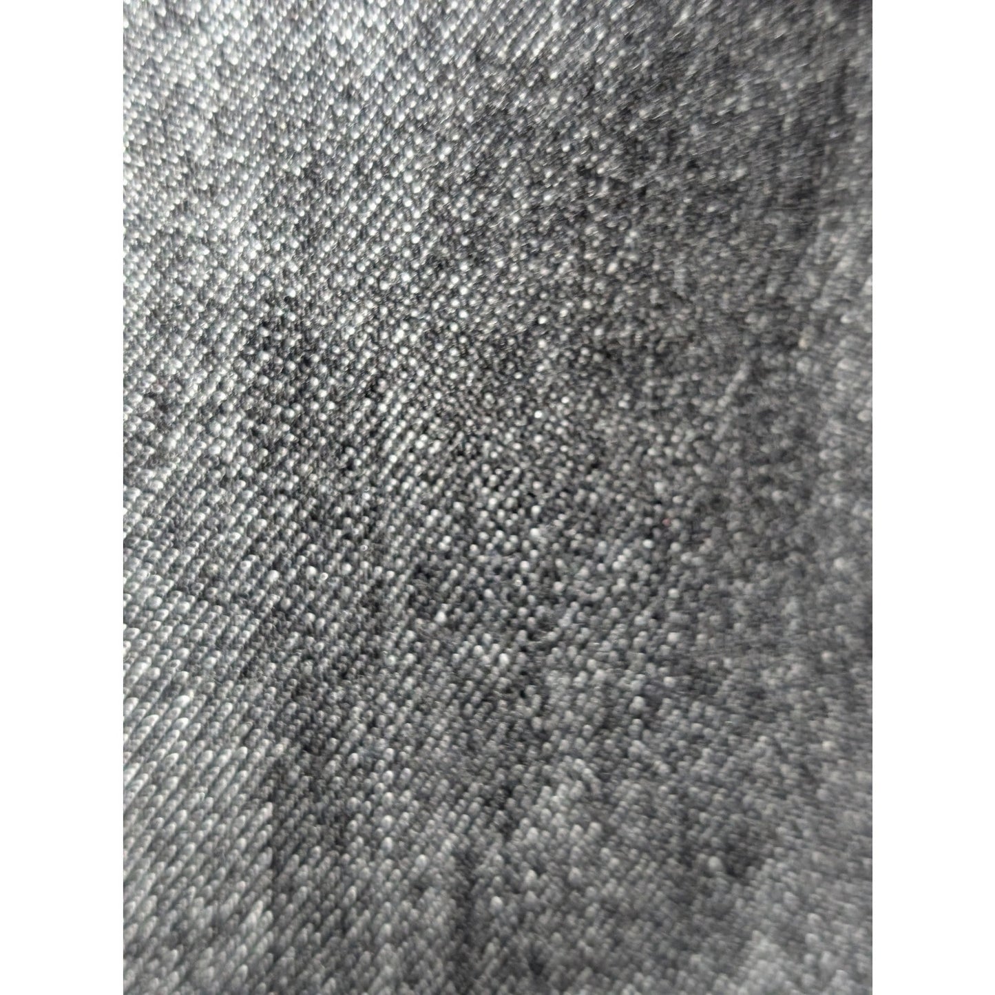 Chico's LOVE Gray/Silver  Denim Zip Front Top Stitch Embellished Jean Sz XL
