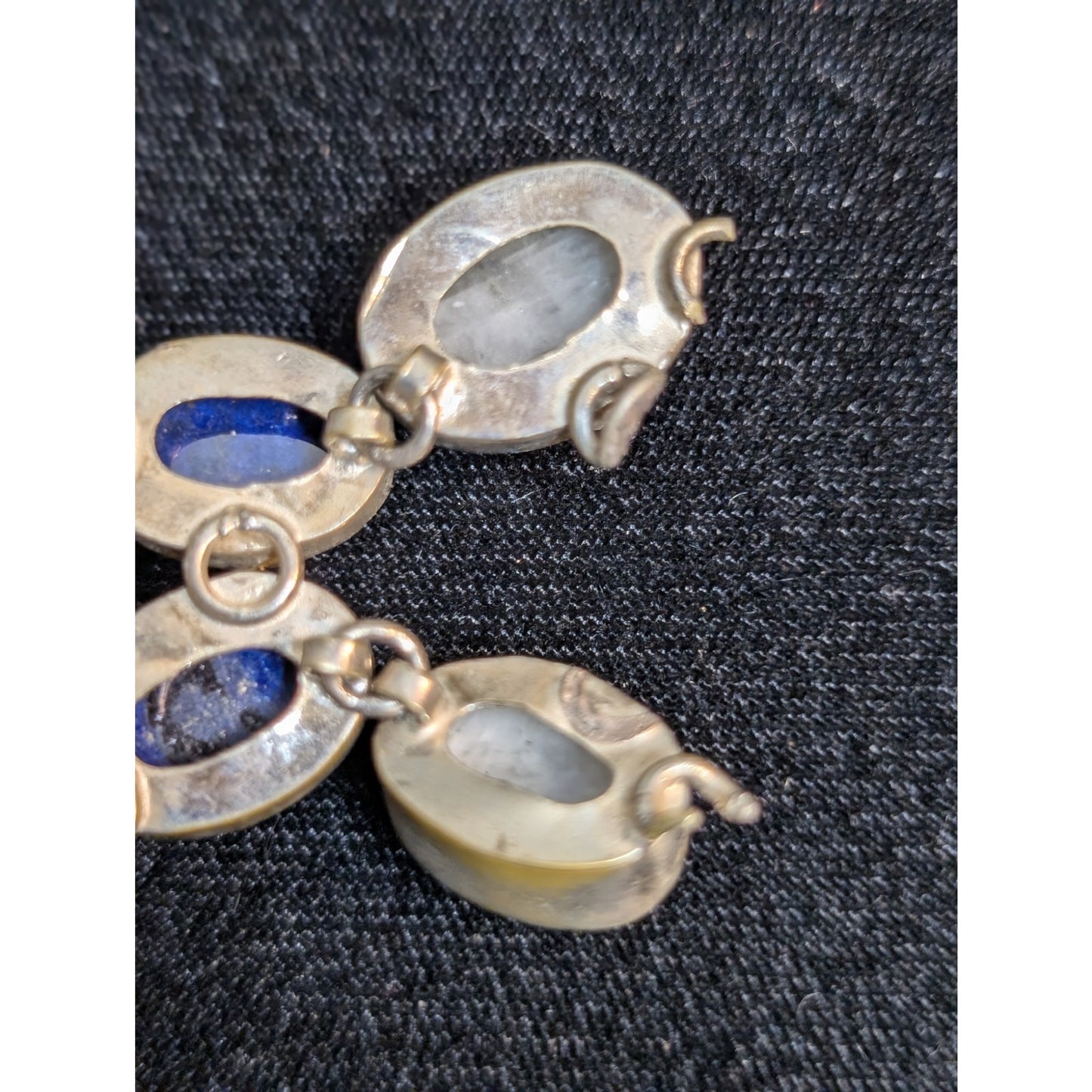 Turquoise Lapis Moonstone Broken Piece Off South Western Necklace For Repurpose