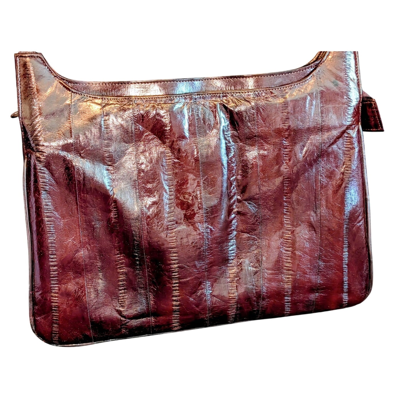 Vintage Genuine Eel Skin Shoulder Bag