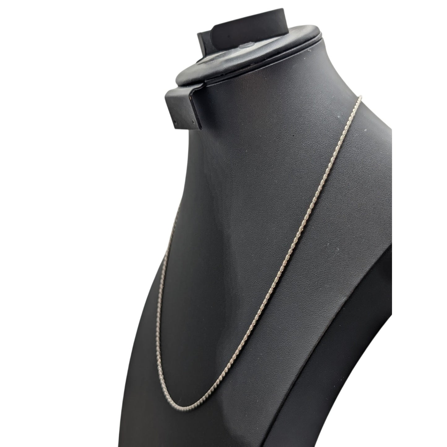 925 Italy Sterling Silver 24.25" Rope Chain Necklace 7.48g