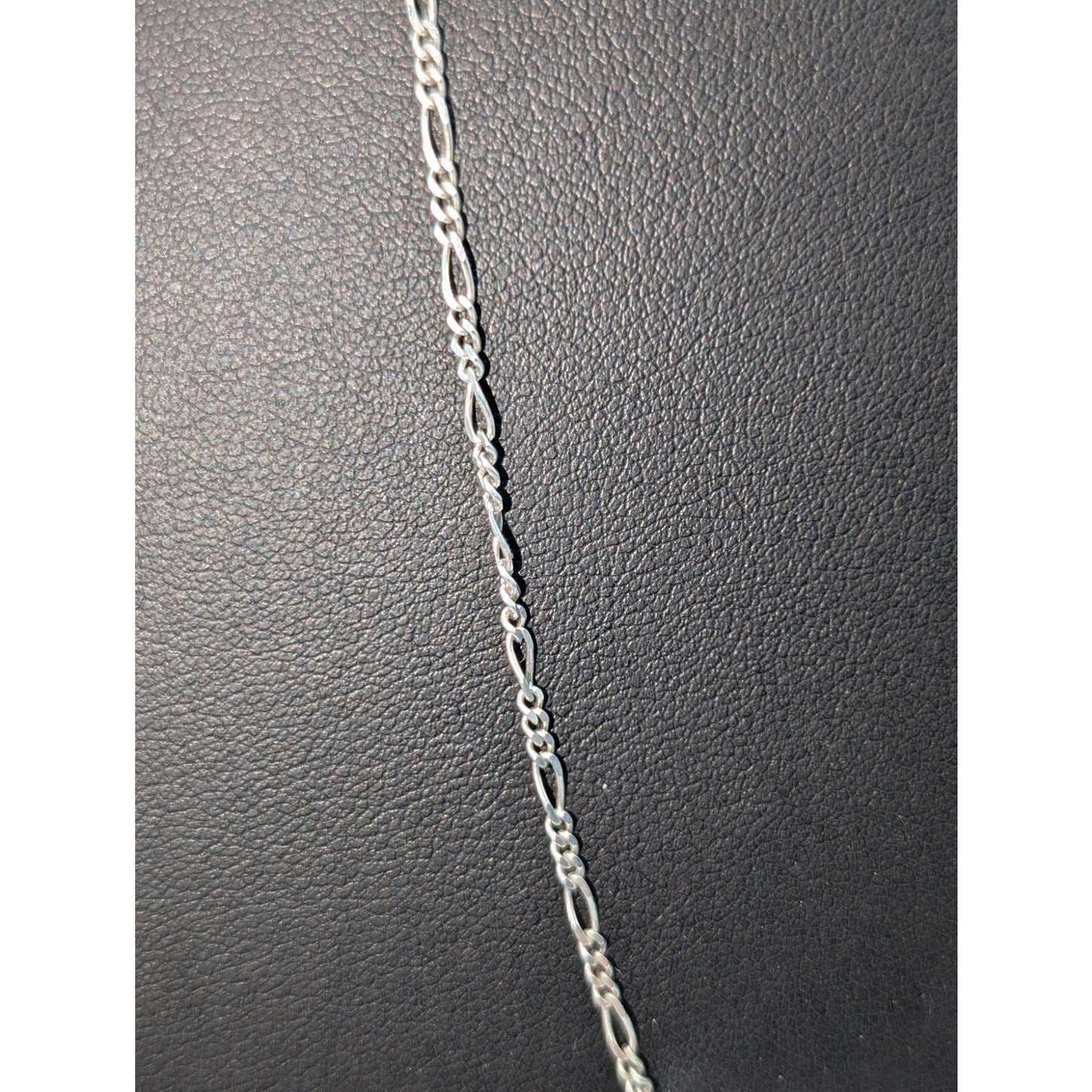 VTG 925 Sterling Silver 29.5" Long 1/16" Figaro 4.74g Chain Necklace