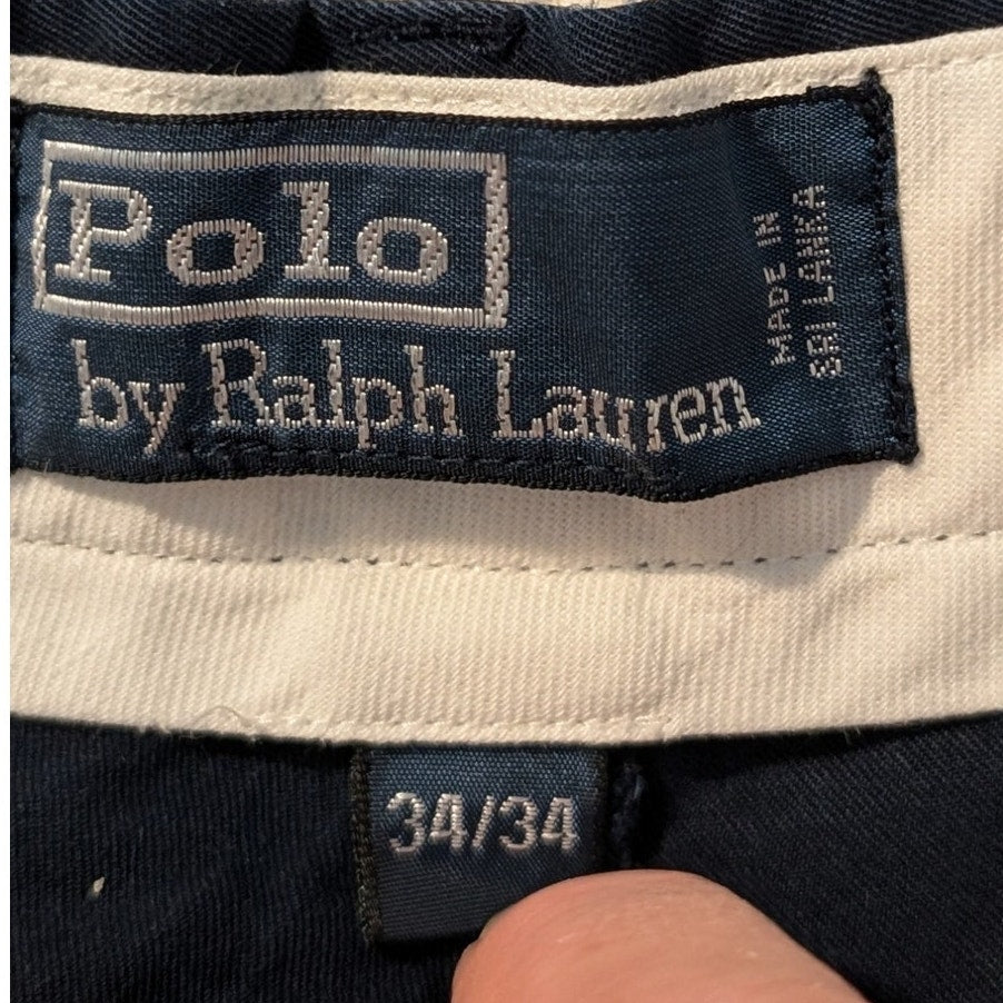 Polo by Ralph Lauren Navy 100% Cotton Chino Short Men's Size 34
