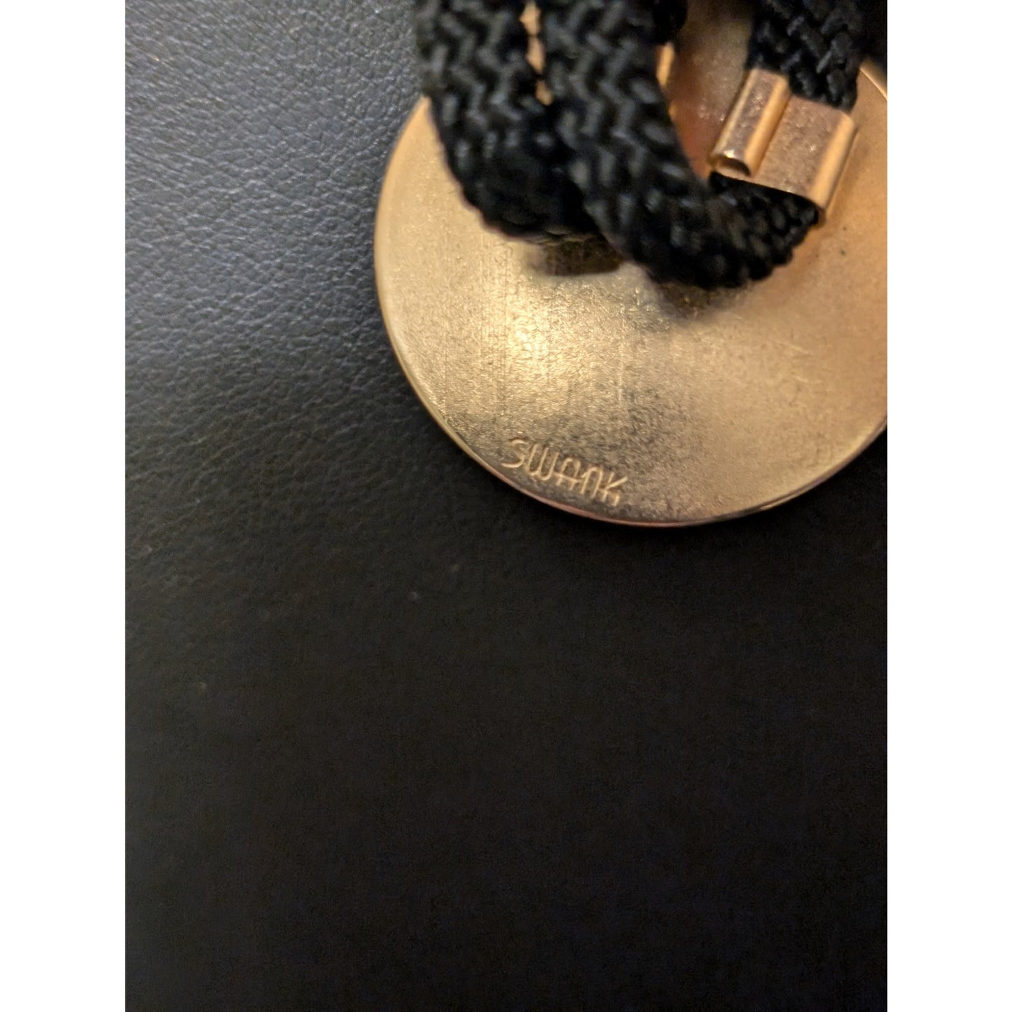 Swank Personalized 'Ed' Two Toned Metal Bolo Tie