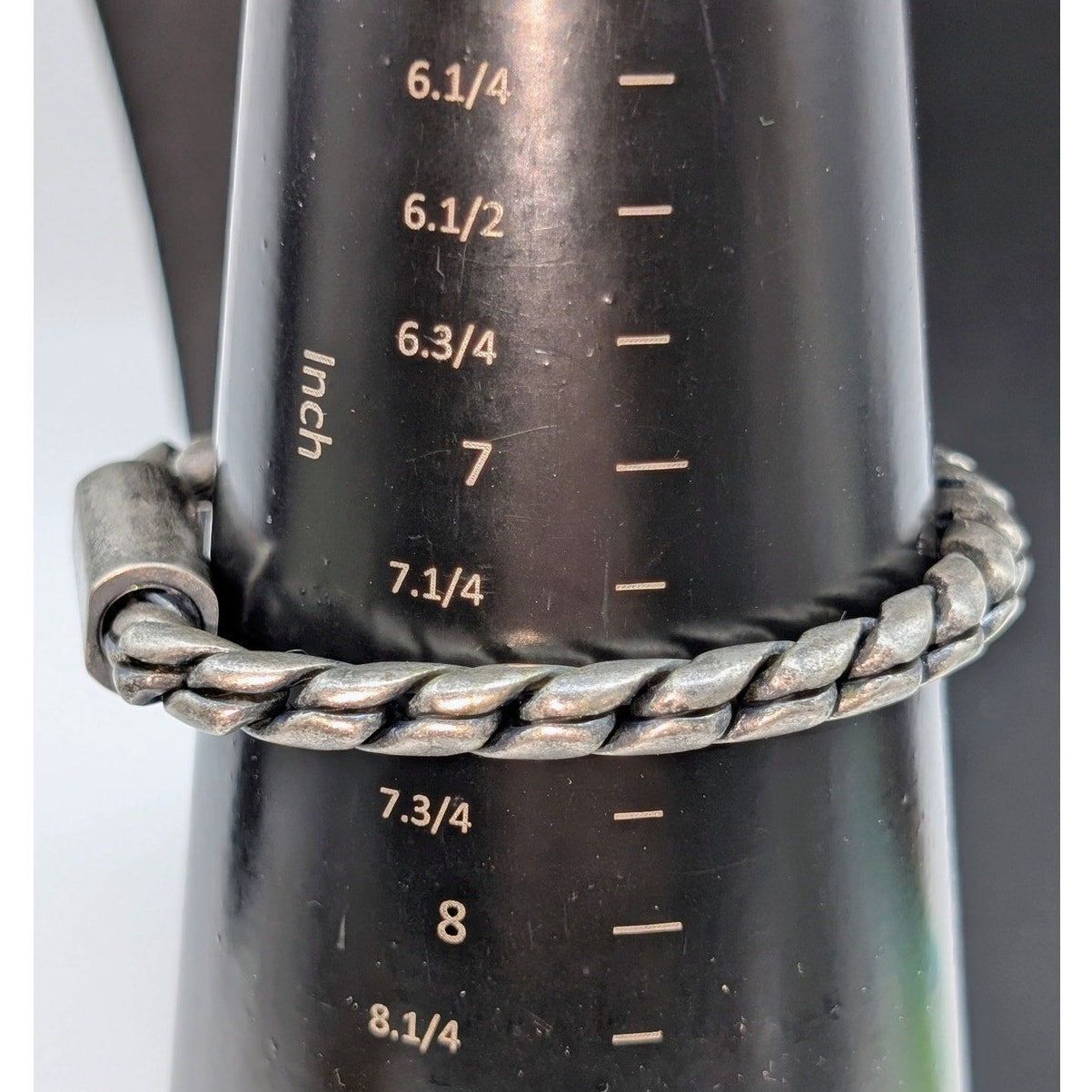 Thick Chunky Stainless Steel Satin Finish Nautical Link Magnetic Clasp Bracelet