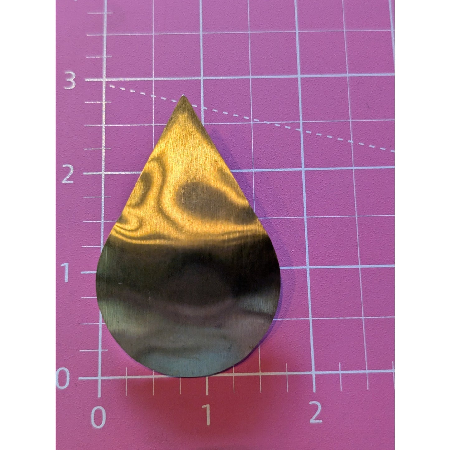 Gold Tone Tear Drop Pierced Earrings