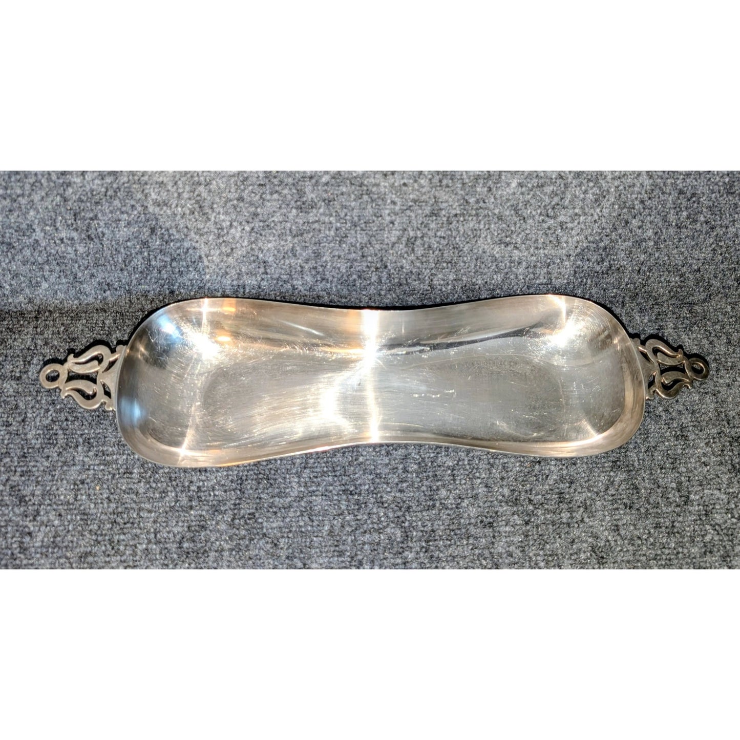 Vintage Sheffield Silver Plate Handled Bread Tray