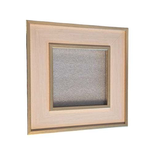 Threshold Gold & Cream 4x4 Square Picture Frame