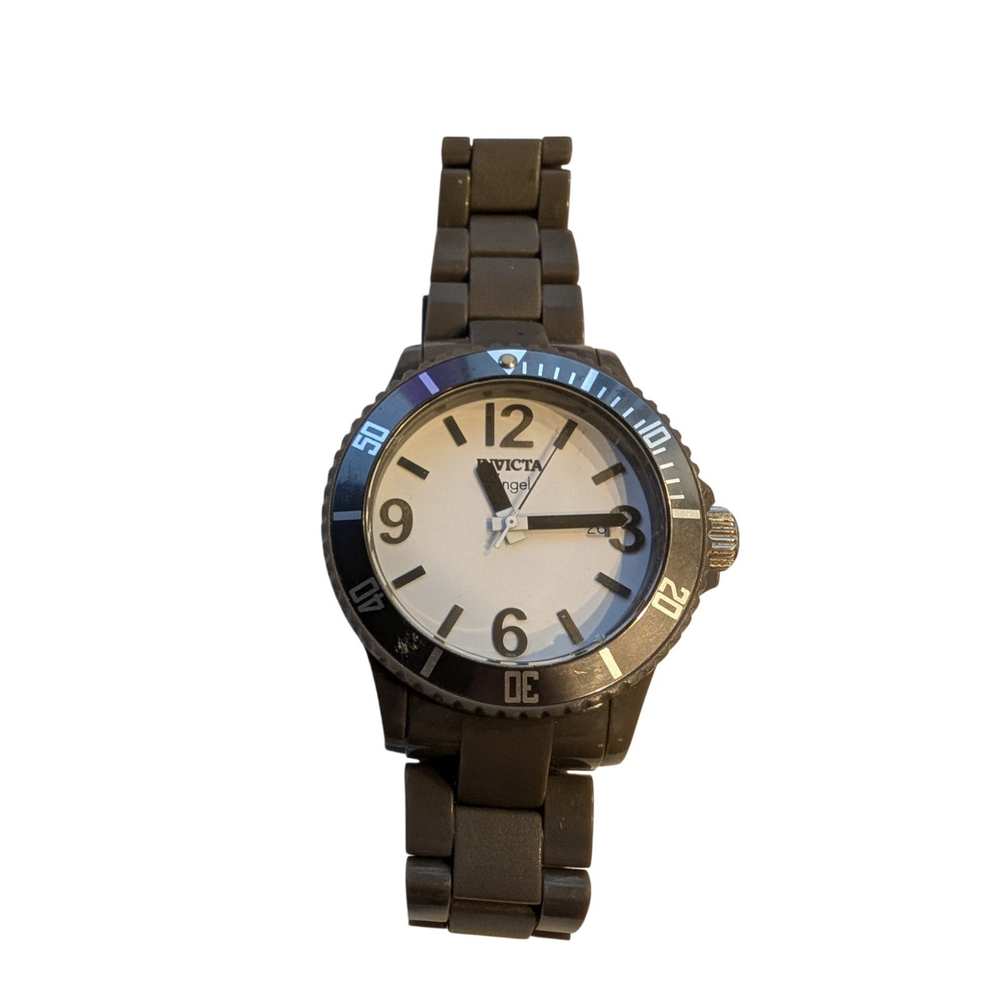 Invicta Angel Lady Swiss Quartz 30 M Water Resistant Model 1213 Dark Gray Watch