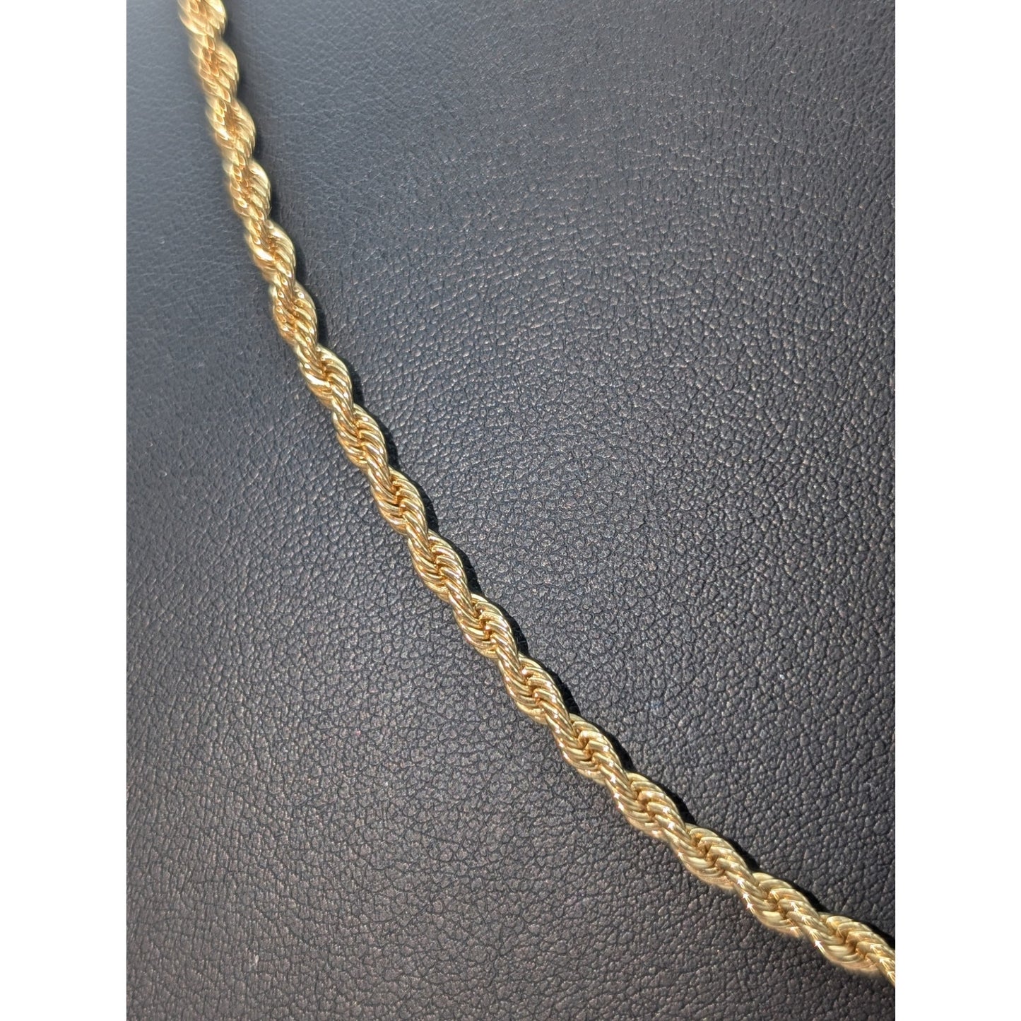 Vintage Gold Tone Rope Chain 24"Necklace
