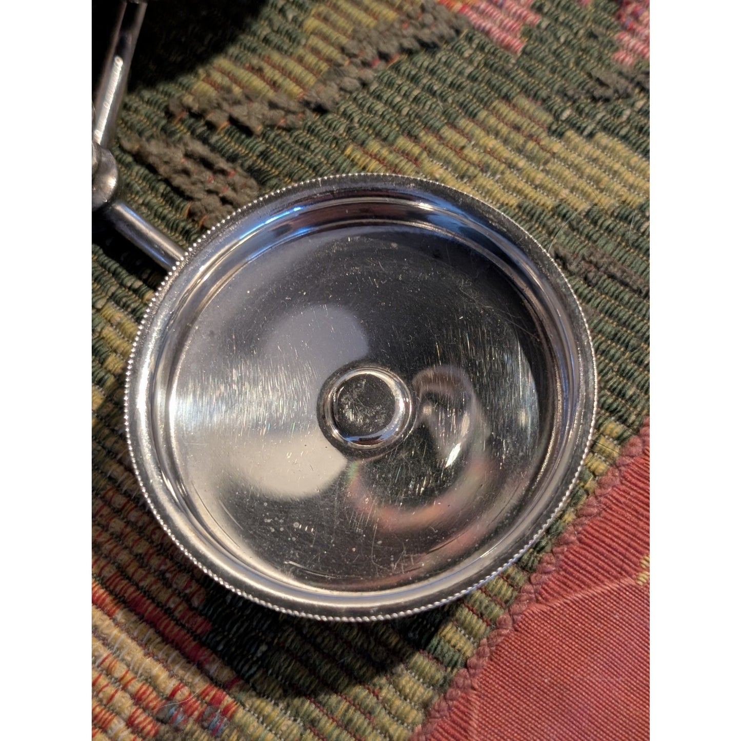 Vintage Silver Plated 3 Condiment Caddy Holder PM ITALY