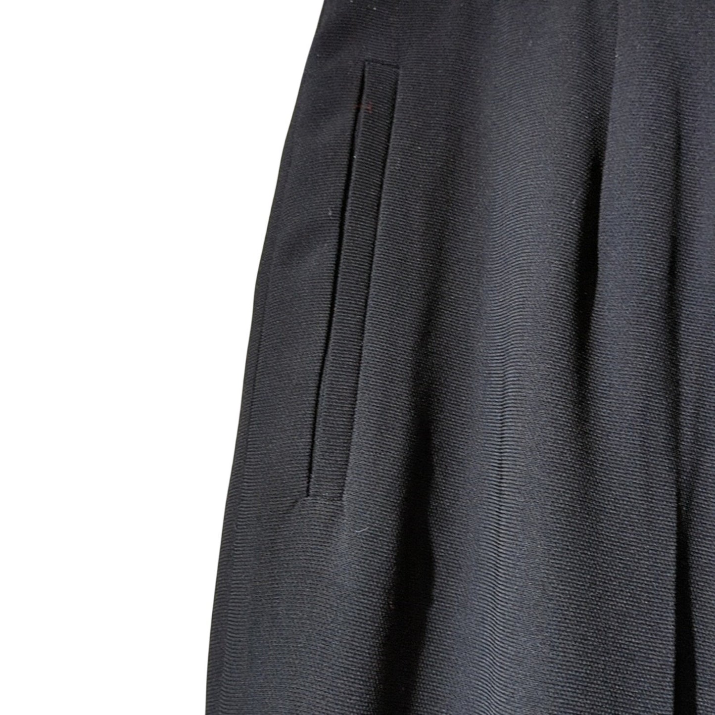 Vtg Rafaella Black Crepe All-Season Lined Front Zip Dress Trouser Womens Sz 16