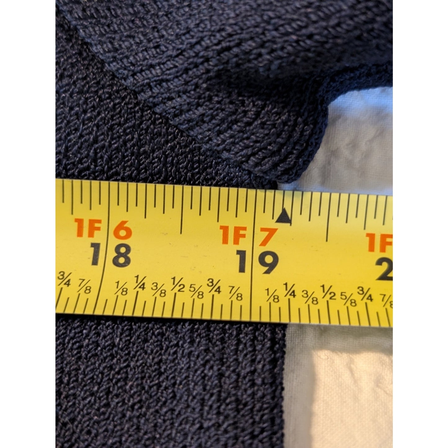 St. John Sportswear Logo By Marie Gray Navy Cream Star Logo Sleeve Sweater Sz S