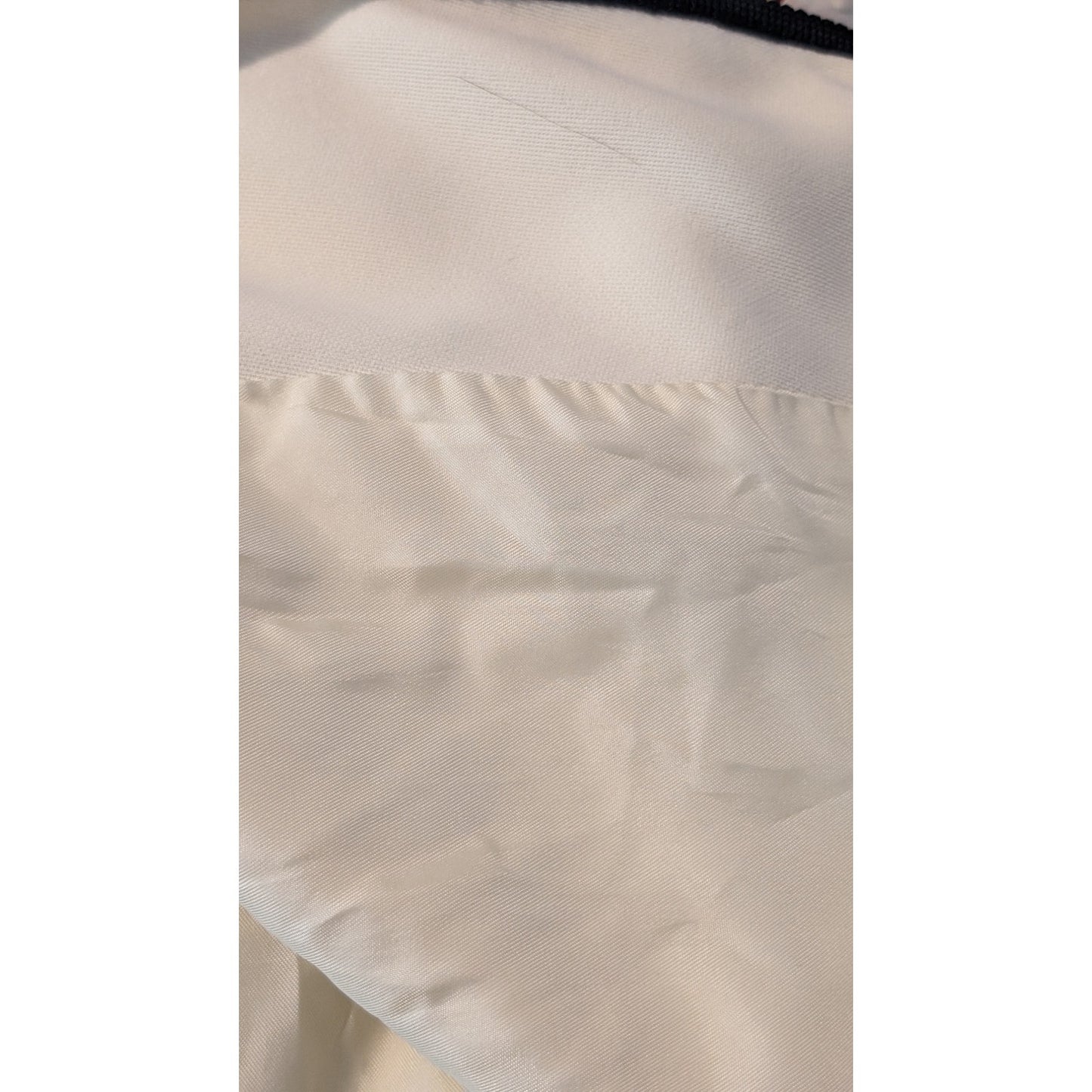 Valerie Stevens Cream Black Trim Lightweight Lined Blazer Womens Sz 8