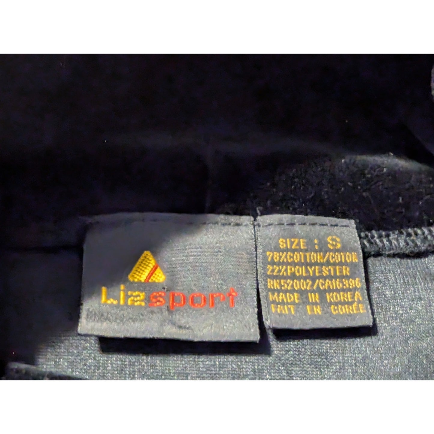 Vtg LizSport Black Velvet/Velour Turtle Neck Long Sleeve Oversize Tunic Sz S