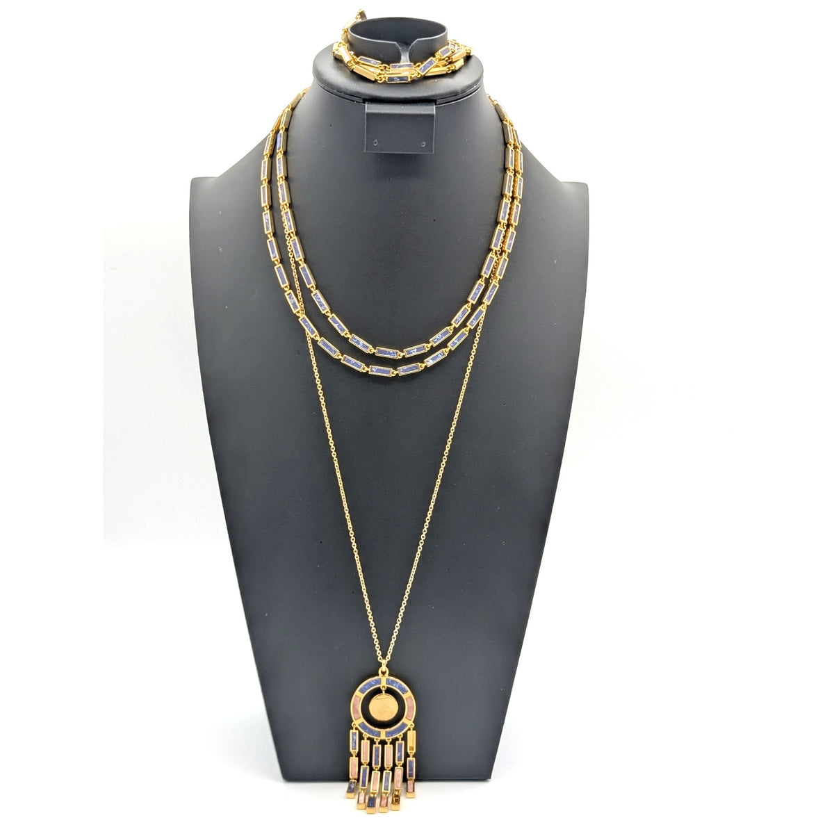 Ann Taylor Three Piece Jewelry Set -- Two Necklaces & 1 Bracelet