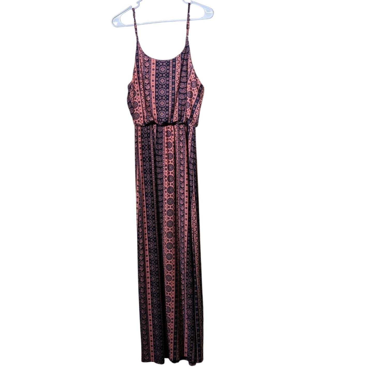 Love Ryan Los Angeles Adjustable Spaghetti Strap Paisley Maxi Dress Womens Sz XL