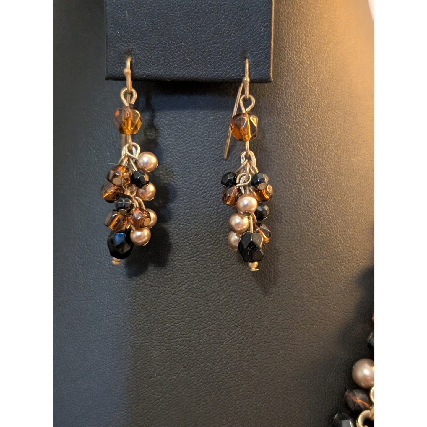Talbot's 3-Piece Multi-Color Faux Pearl Bauble Necklace Bracelet & Earring Set