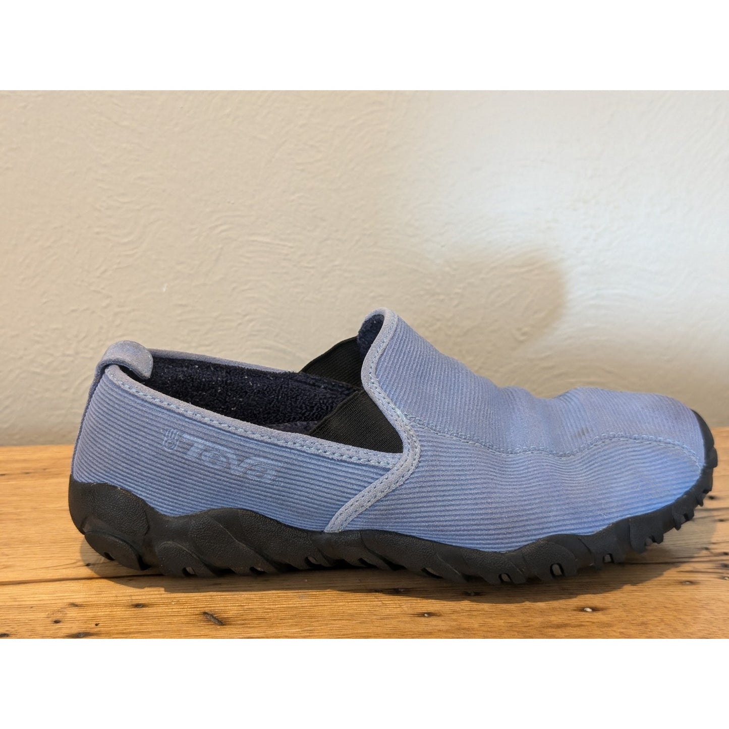 TEVA Blue Cordoroy Slip-On Comfort Sport Shoe Loafer Womens Size 9