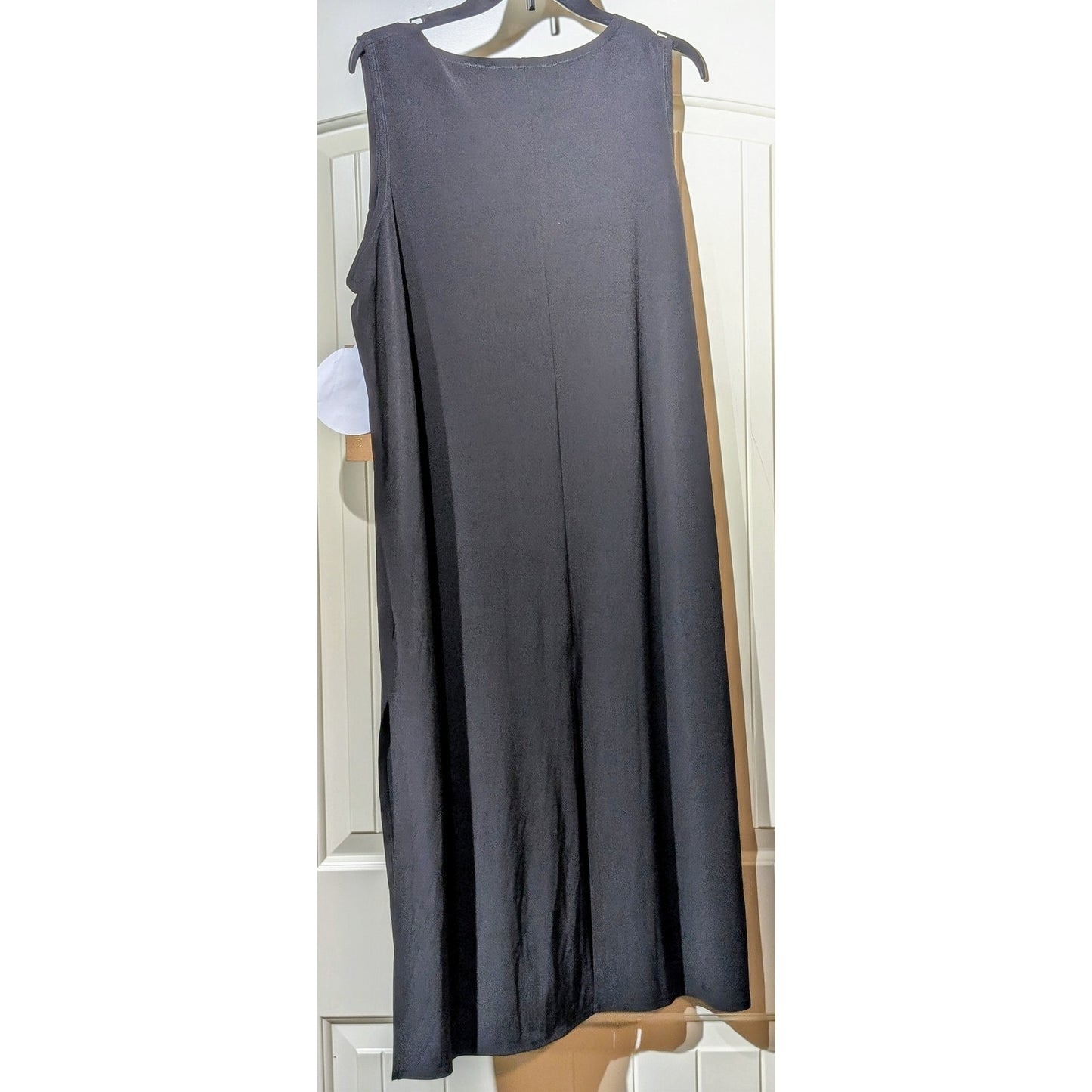 NWT Rachel Roy Curvy Collection Black Four Slit Midi Dress Womens Sz 1X