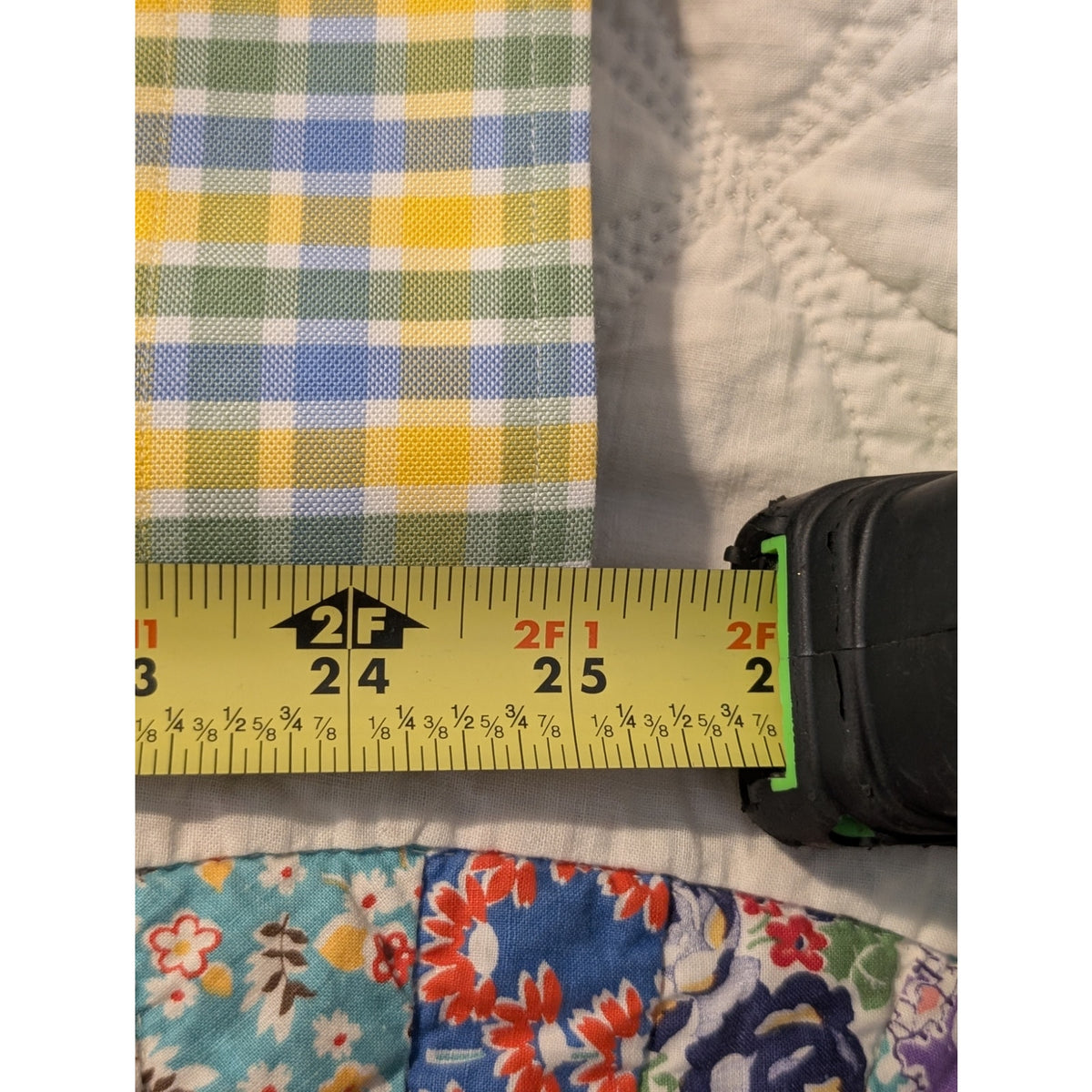 Lands' End Yellow Plaid Tailored Fit Supima Cotton No Iron Oxford Shirt Sz 16-34
