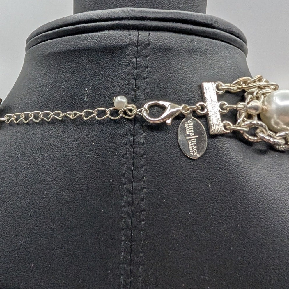 Lot of Three Silver Tone Necklaces Vintage White House Black Market Park Lane