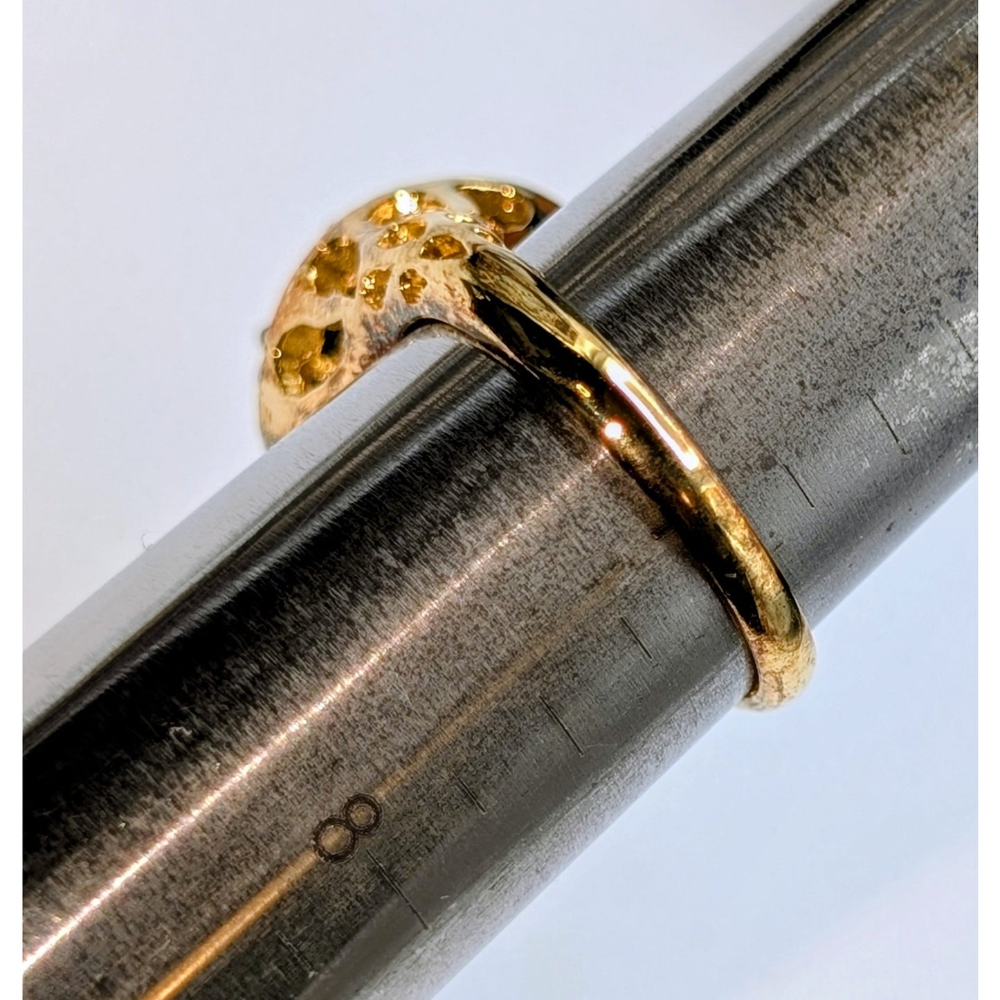 925 Sterling Vermeil Sapphire & Diamond Ring Size 6.75