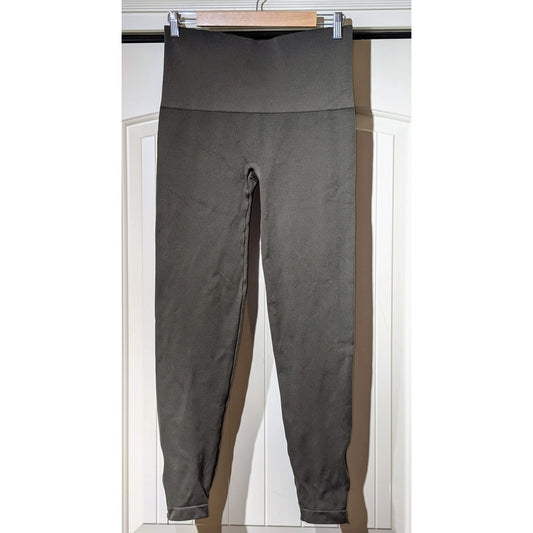 SPANX Ankle Zip Olive Green Seamless Leggings Size 2X