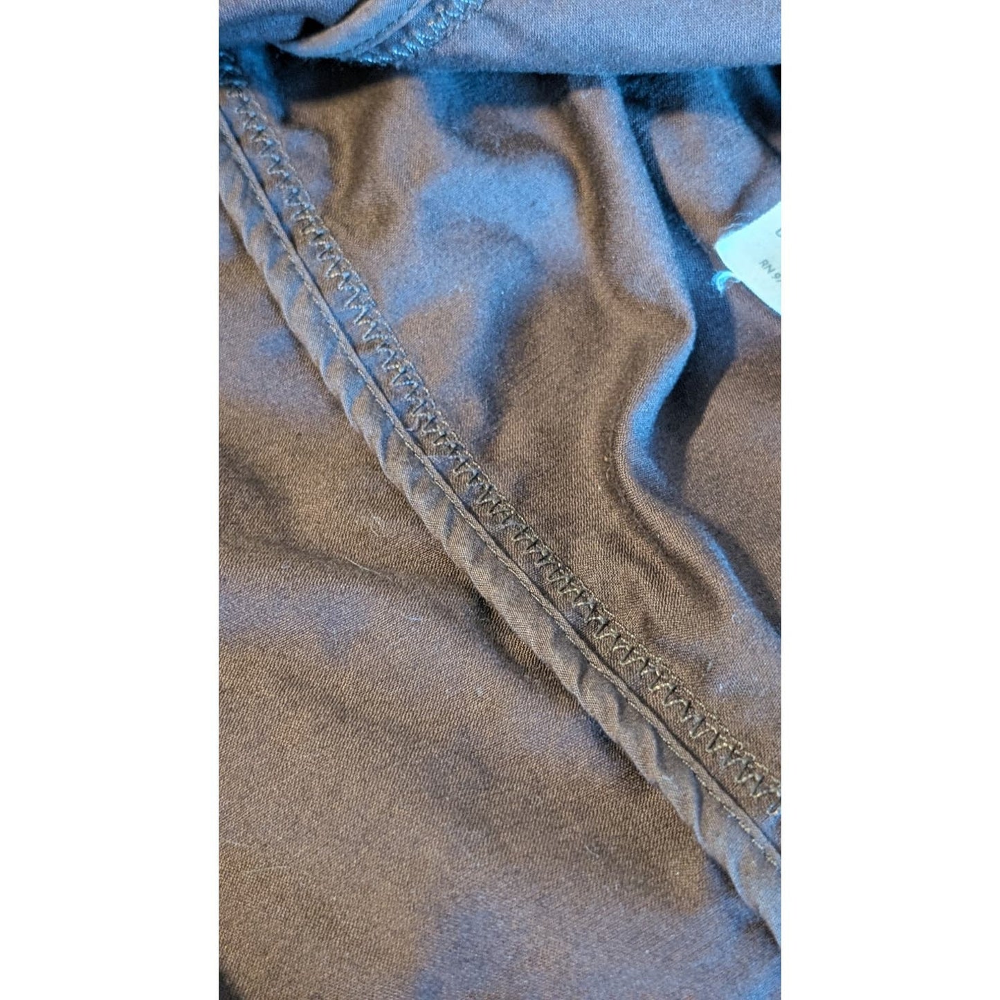J. Jill Two Button Brown Cotton/Spandex Stretch Unlined Blazer Womens Sz M