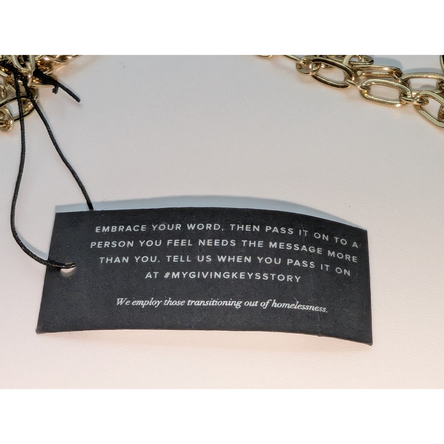 Lot of Two Gold Tone Dangling Flowers & A Giving Key Necklaces