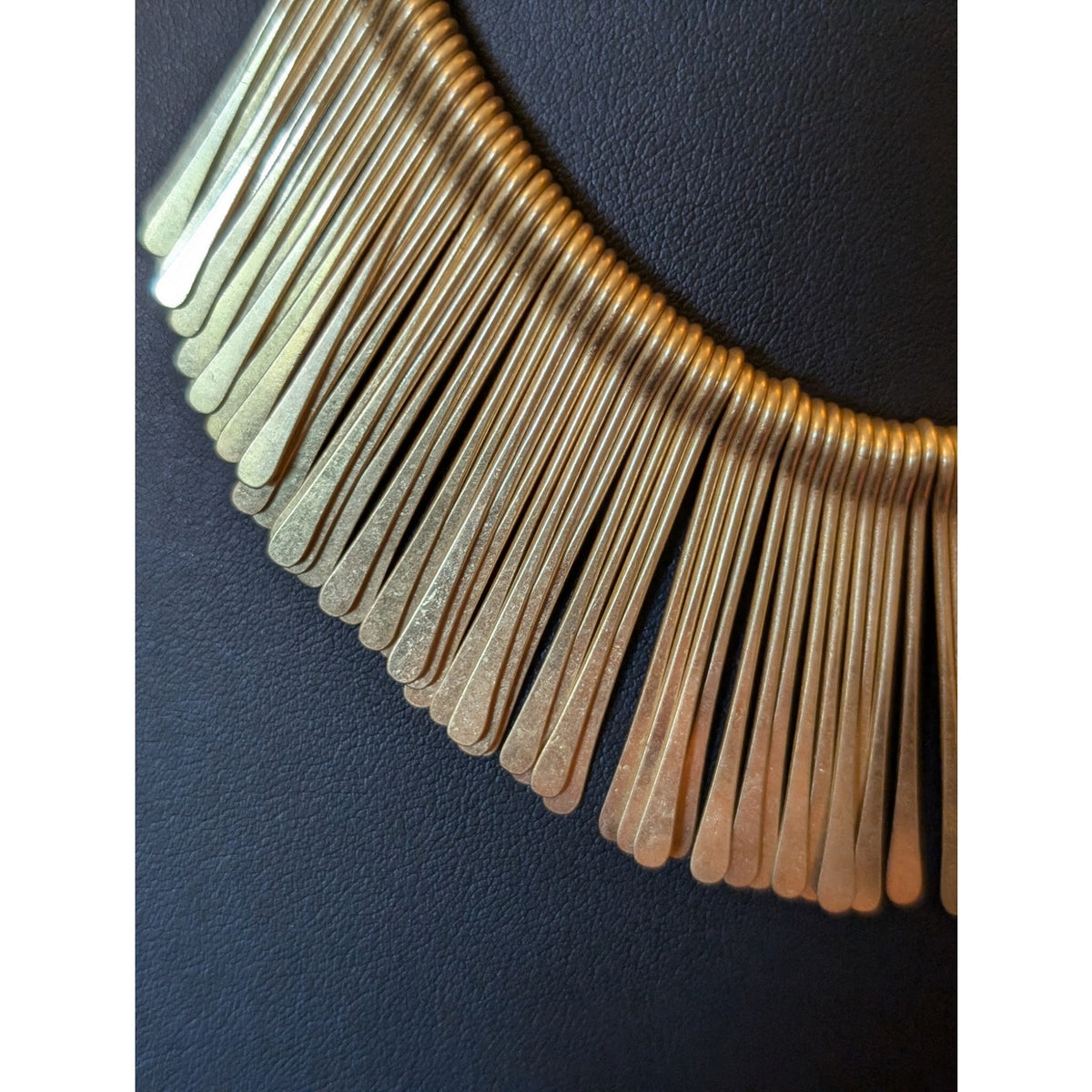 Stella & Dot Gorgeous Essential Fringe Gold Tone Statement 17-21" Necklace