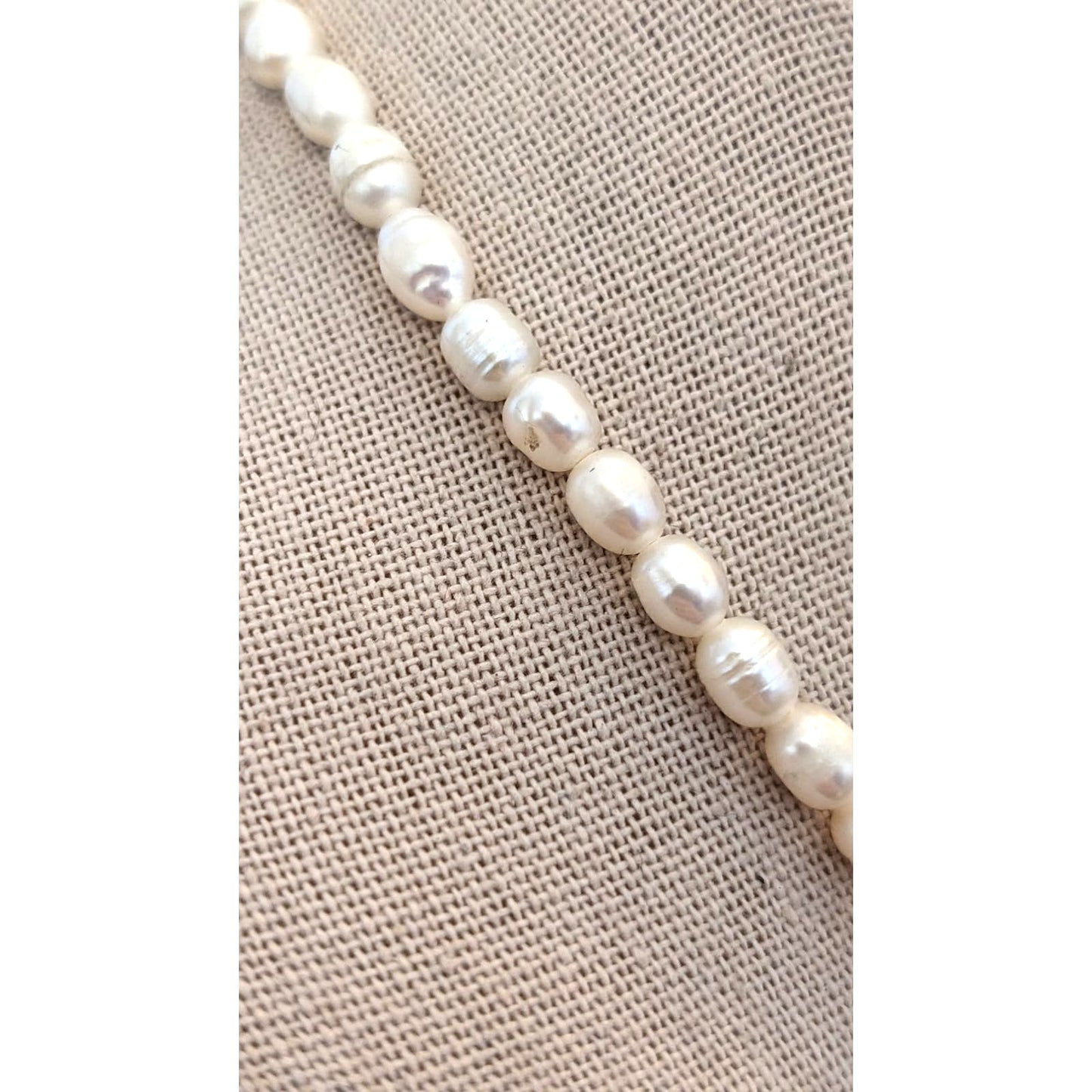 Vintage Freshwater Pearl Strand 19" Necklace W/ Lobster Claw Clasp