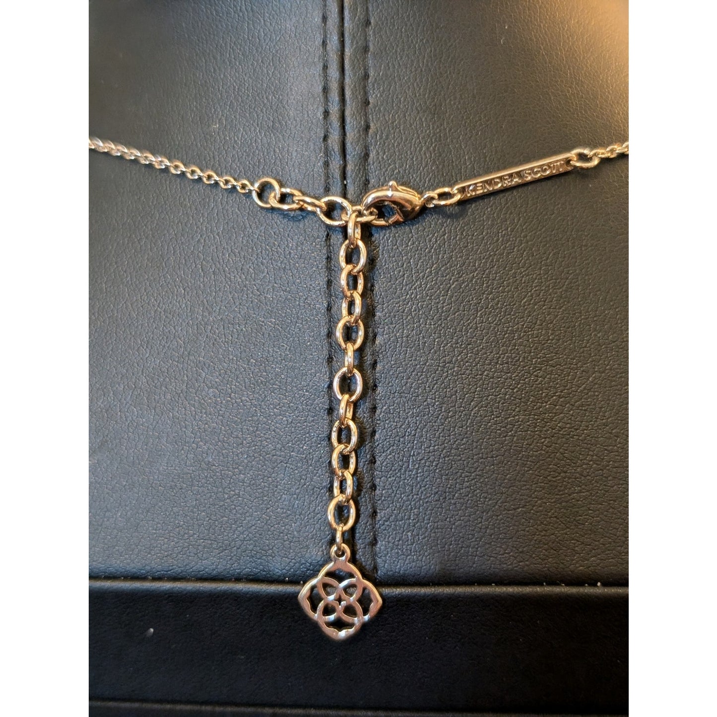 Kendra Scott Elisa Copper Druzy Rose Gold Tone 15"-17" Necklace