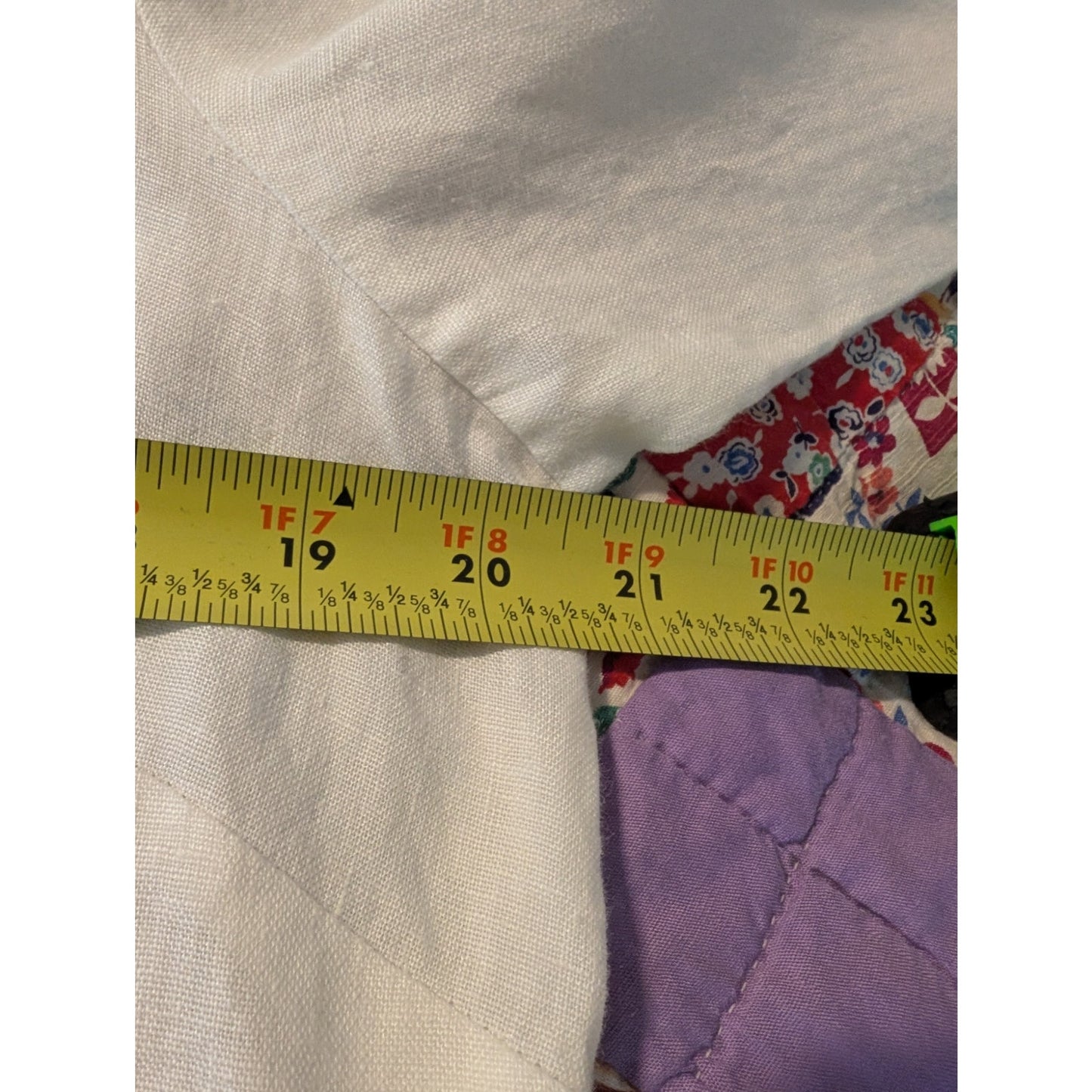 Vtg Richard Malcolm Irish Linen Ecru Embroidered Flowers Button Front Shirt Sz M