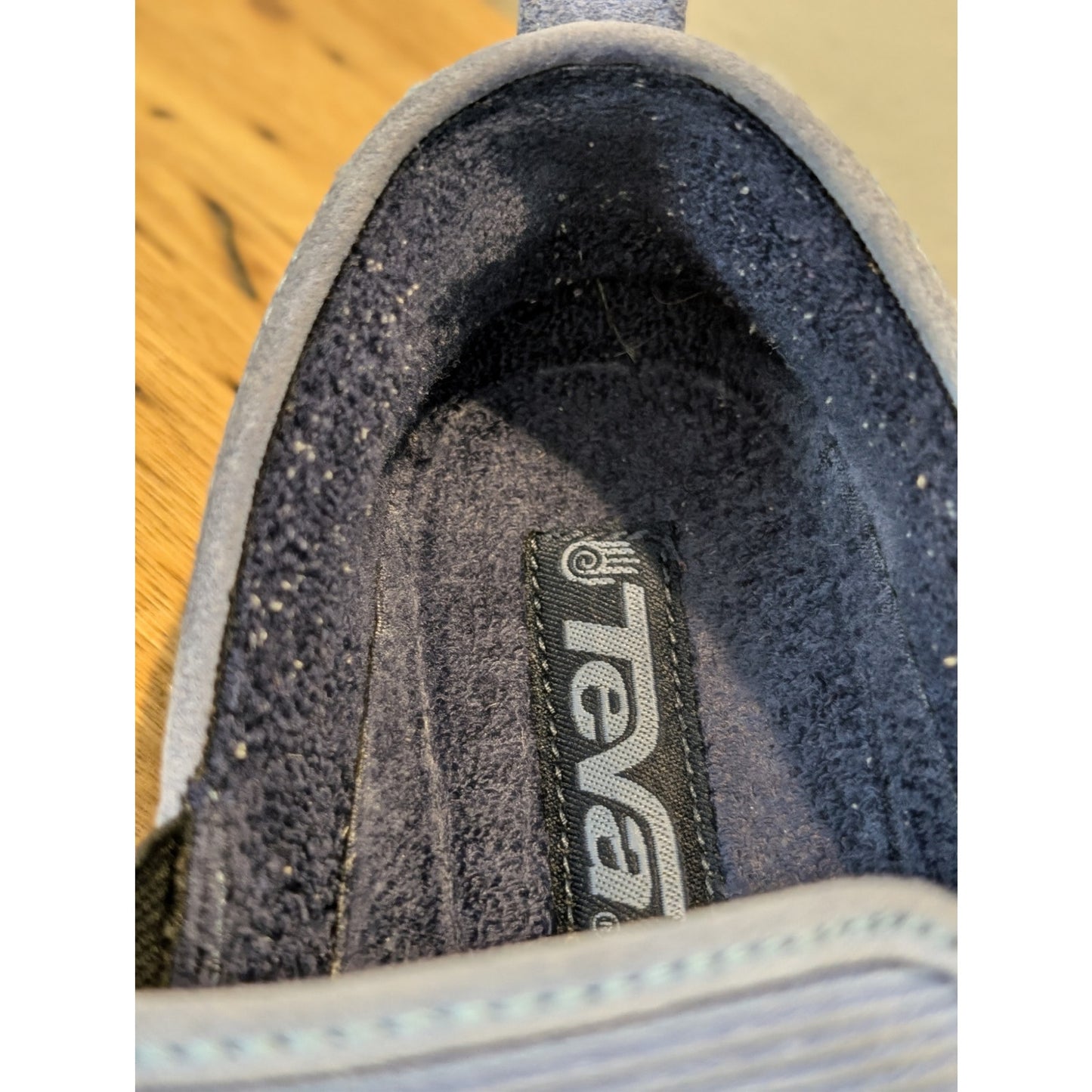TEVA Blue Cordoroy Slip-On Comfort Sport Shoe Loafer Womens Size 9