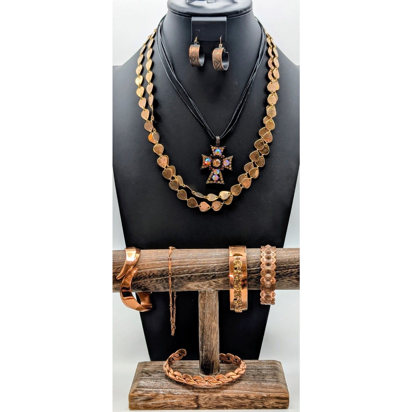 Mixed Lot of Copper & Copper Color Jewelry Pieces