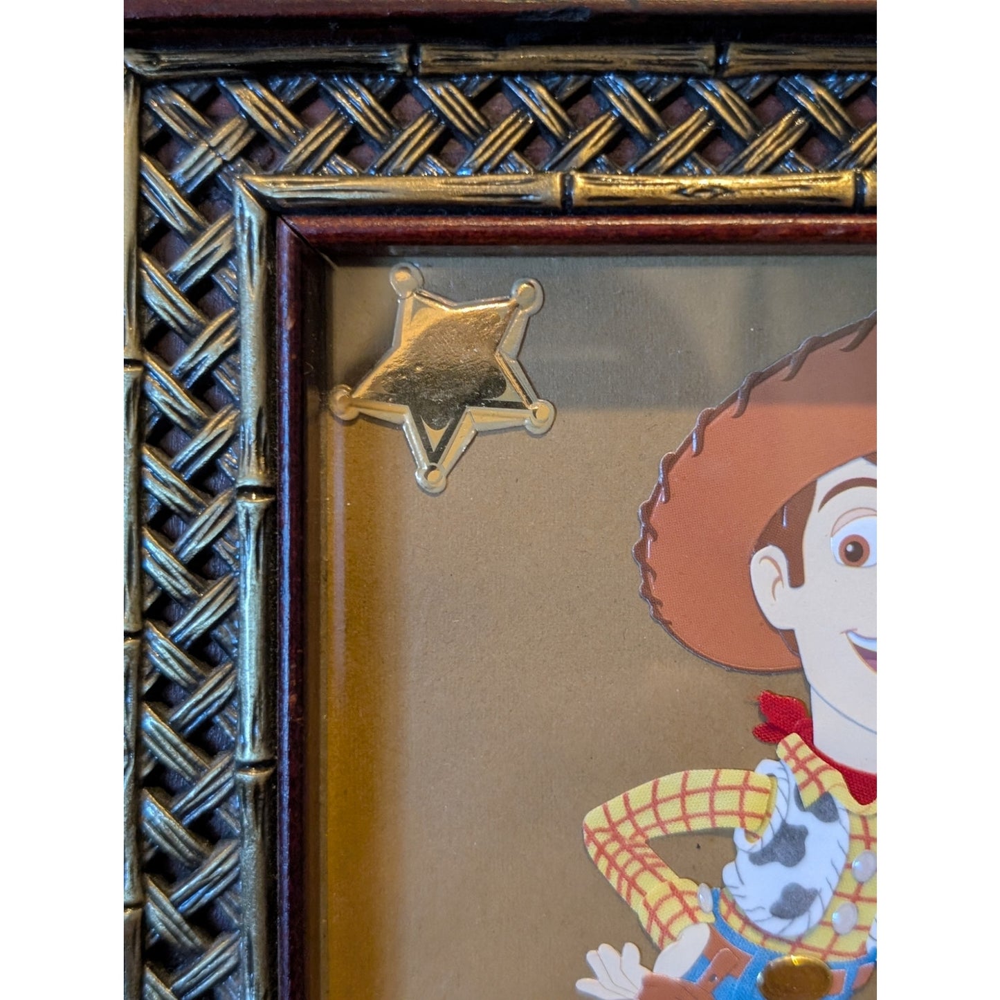 Wood Ornate Framed Toy Story Woody Sticker Art