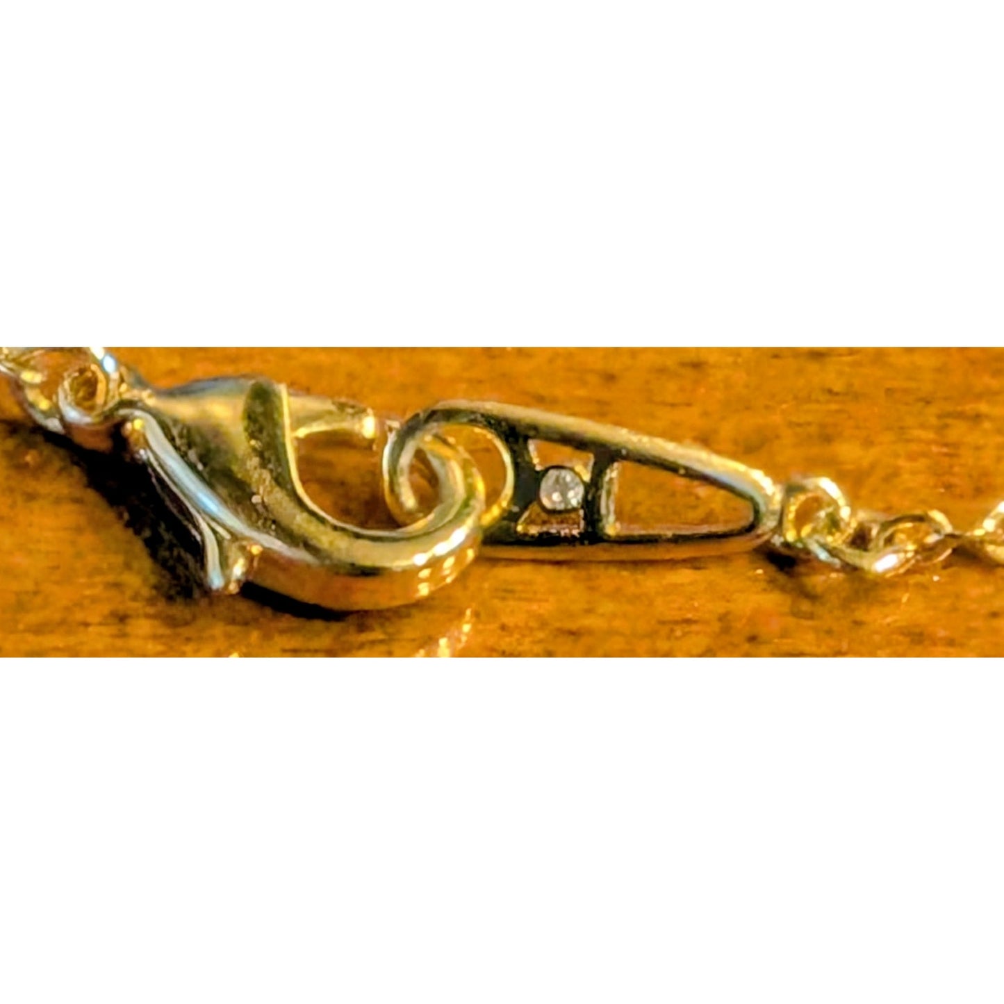 52" Long Gold Tone Bezel Set Small & Larger Glass Crystal Station Chain Necklace