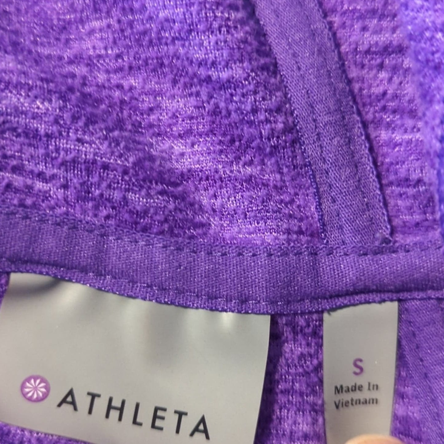 Athleta Women's Small Purple Full Zip Yoga Hoodie Sweatshirt Athleisure Sz S