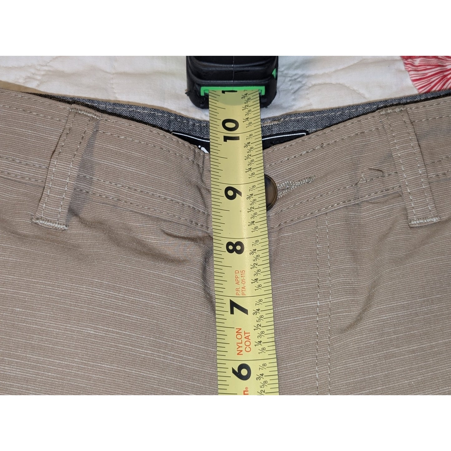 O'Neill Reserve Slub Hybrid Khaki Walk Short Mens Sz 27