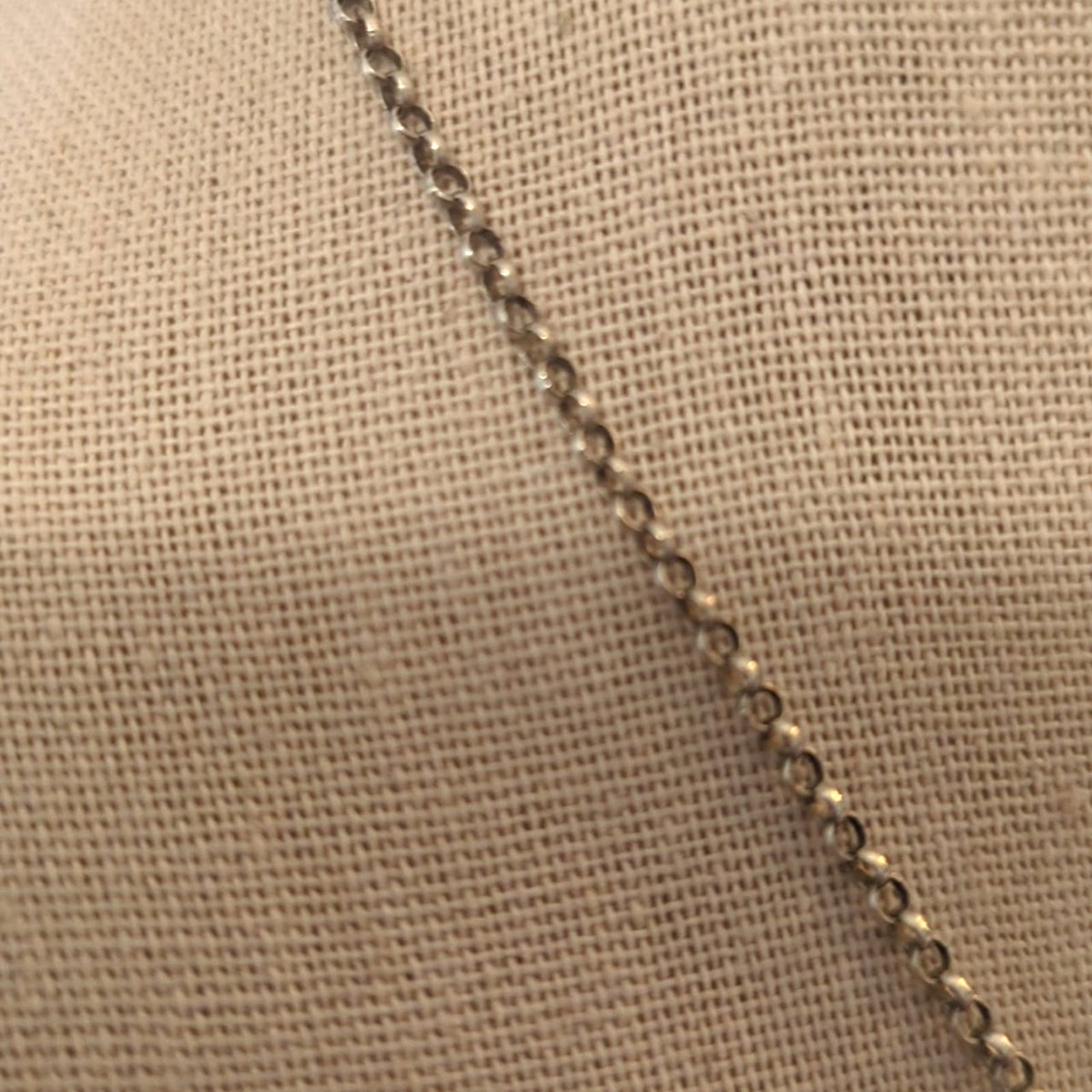 925 Sterling Silver Swirl Pendant Rolo Chain Necklace Measures 18" 4.81g
