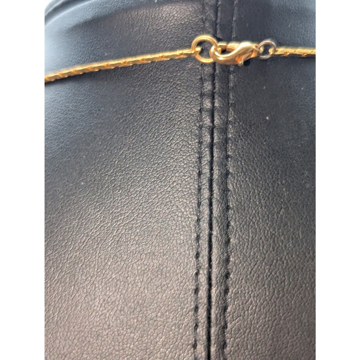 Vintage Gold Tone Train Chain 18" Necklace
