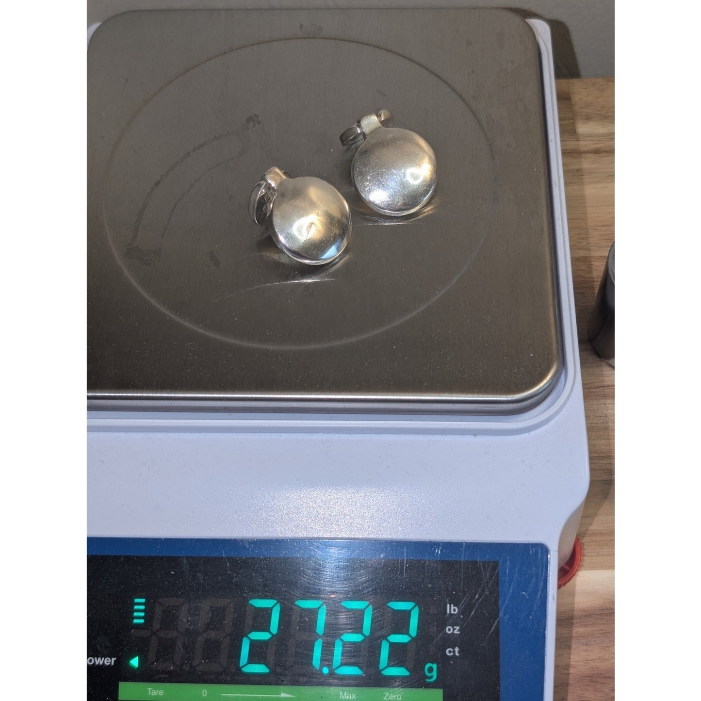 Vintage Taxco 925 Sterling Silver Round Doorknocker Pierced Earrings 27.22g